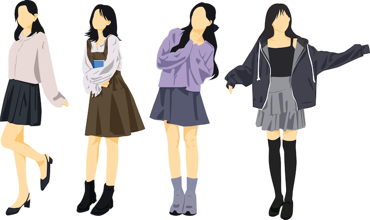 Vector fashion girl 101
