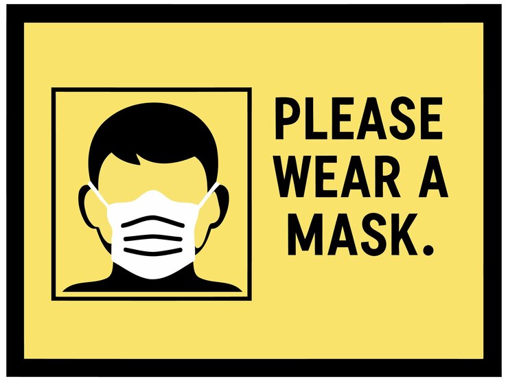 Por favor, use un cartel de máscara