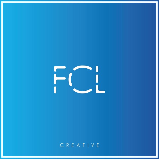 FCL Premium Vector último diseño de logotipo diseño creativo de logotipo vector ilustración monograma de logotipo mínimo