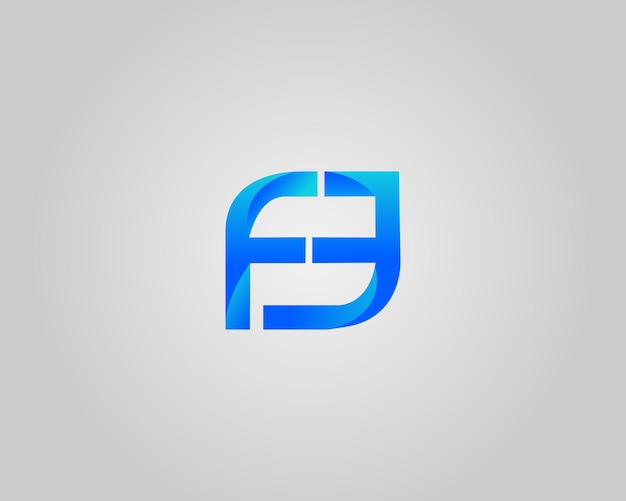 FE o EF Letra inicial Diseño del logotipo Icon Vector plantilla