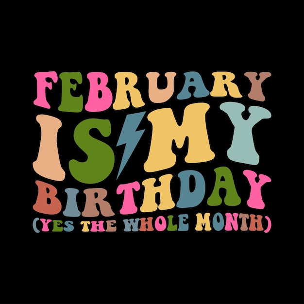 Febrero es mi cumpleaños Sí todo el mes