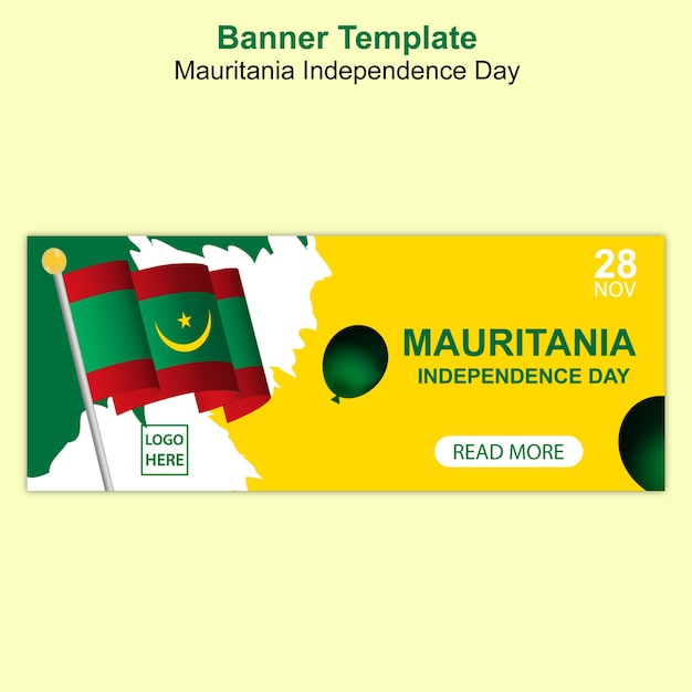 Feed de redes sociales para el Día de la Independencia de Mauritania