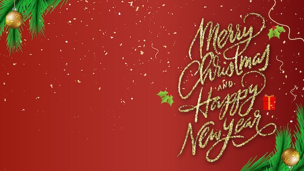 ¡felices fiestas y un próspero año nuevo! fondo de vector en formato eps10 con bokeh realista y brillo dorado.