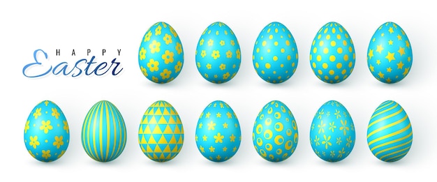 Felices Pascuas. Huevos de Pascua de color