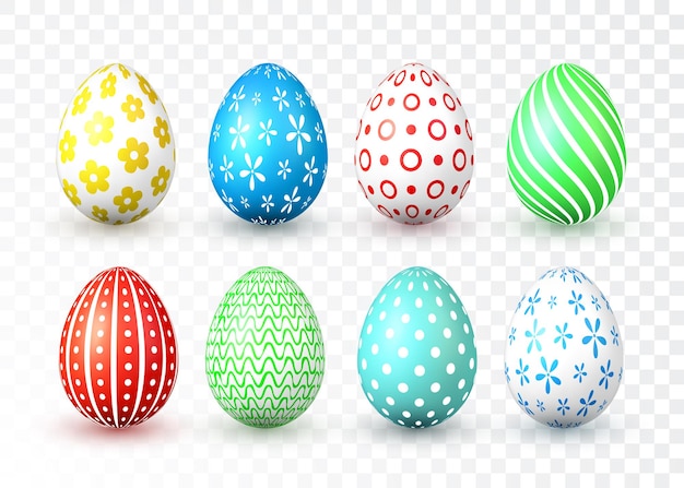 Felices Pascuas. Huevos de Pascua de color