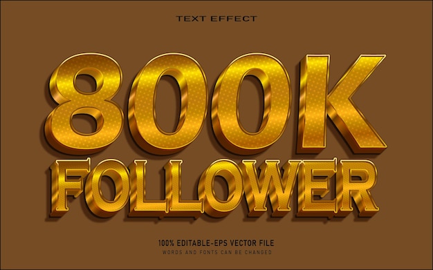 Vector felicidades por tus 800 mil seguidores en línea.