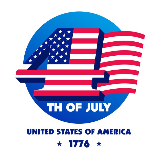 Felicitación del día de la independencia de estados unidos
