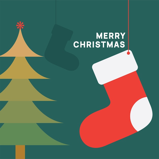 Felicitación de Navidad y Año Nuevo de moda Conceptos de ilustración vectorial para gráficos y redes sociales