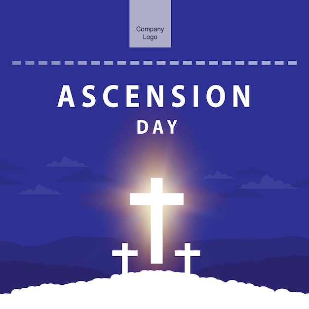 felicitaciones por el dia de la ascension de jesus que son sencillas con ilustraciones elegantes