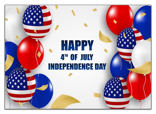 Feliz 4 de julio celebración del Día de la Independencia