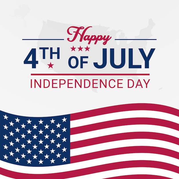 Feliz 4 de julio celebración del Día de la Independencia