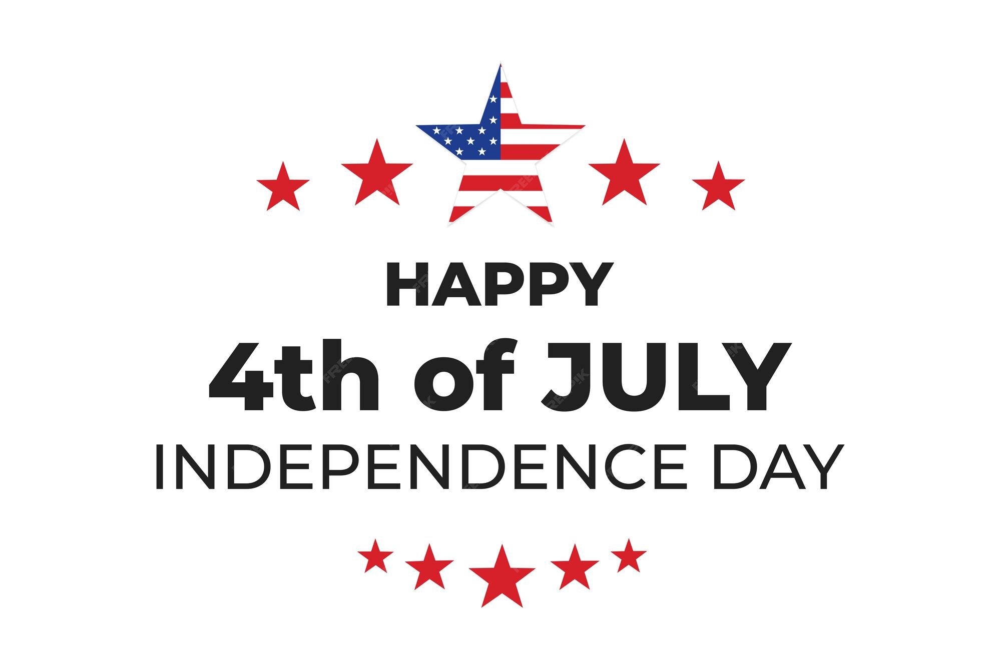 Feliz 4 de julio día de la independencia cuatro de julio día de la