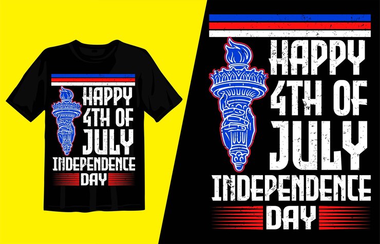 Feliz 4 de julio Día de la Independencia diseñador de camisetas