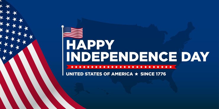 Feliz 4 de julio Día de la Independencia de los Estados Unidos Diseño de fondo Ilustración vectorial