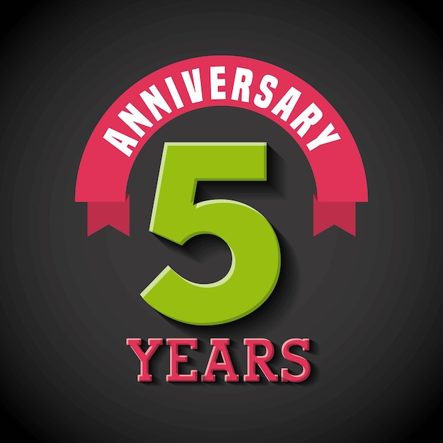 feliz aniversario diseño