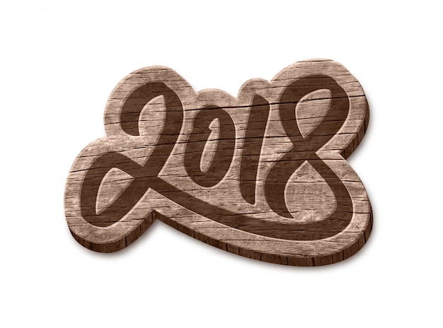 Vector feliz año nuevo 2018