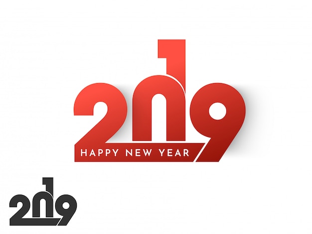 Feliz año nuevo 2019 fondo.