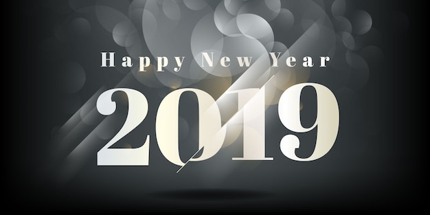 Feliz año nuevo 2019 fondo