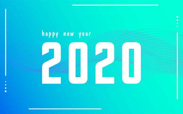 Feliz año nuevo 2020 fondo