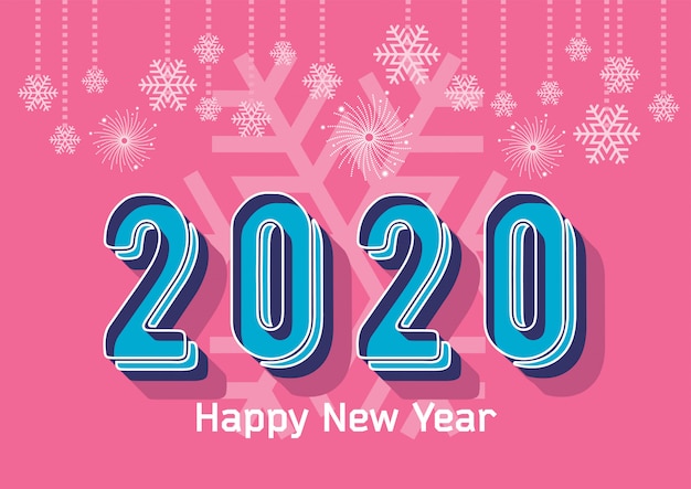 Feliz año nuevo 2020 fondo