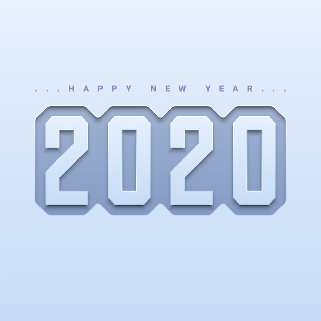 Feliz año nuevo 2020 fondo
