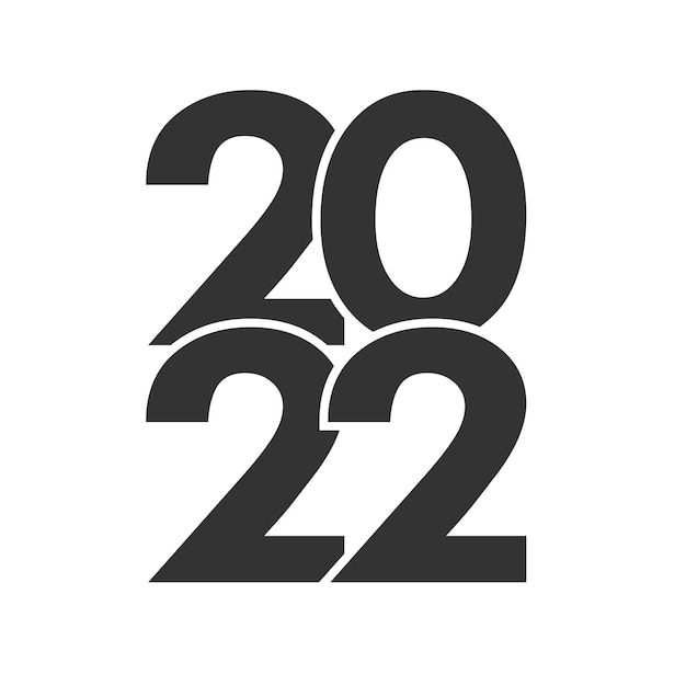 Feliz año nuevo 2021 logo de diseño de texto.