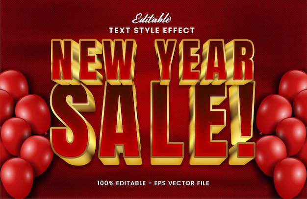 Feliz año nuevo 2022 efecto de texto editable Vector Premium