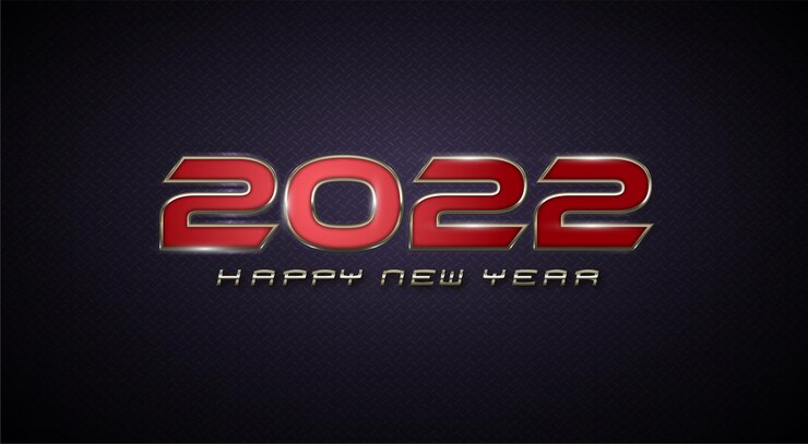 Vector feliz año nuevo 2022 fondo de celebración
