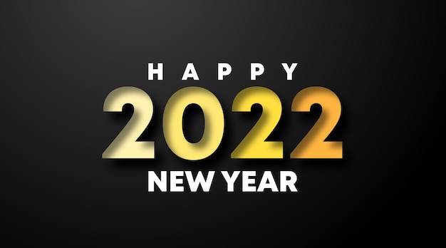 Feliz año nuevo 2022 ilustración de fondo. Flyer y banner web de feliz año nuevo