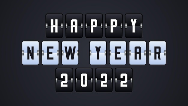 Feliz año nuevo 2022 marcador