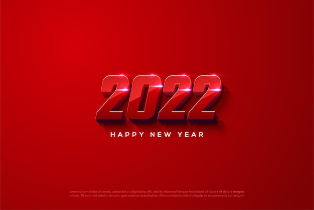 Feliz año nuevo 2022 con un tema eléctrico moderno