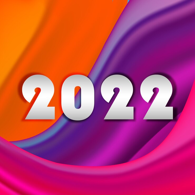 Vector feliz año nuevo 2022, vacaciones de navidad, banner web - ilustración vectorial