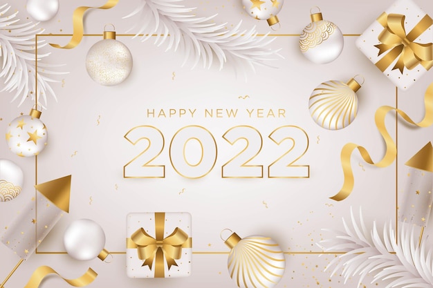 Vector feliz año nuevo 2022