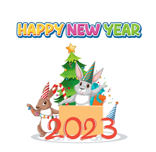 feliz año nuevo 2023 año del conejo