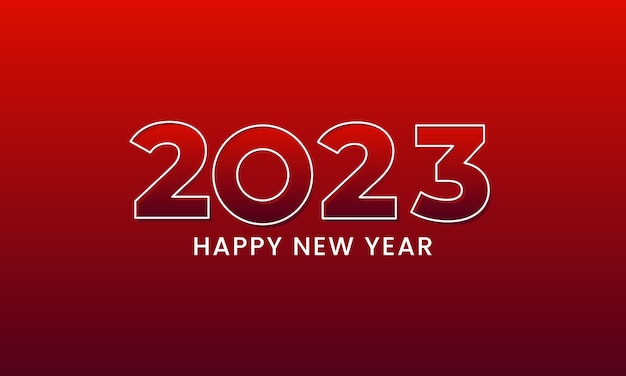 Feliz año nuevo 2023 Celebración festiva Moderna y moderna para banner y plantilla de publicación de medios