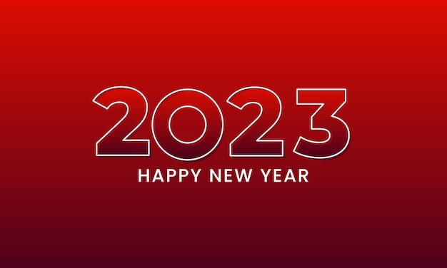 Feliz año nuevo 2023 Celebración festiva Moderna y moderna para banner y plantilla de publicación de medios