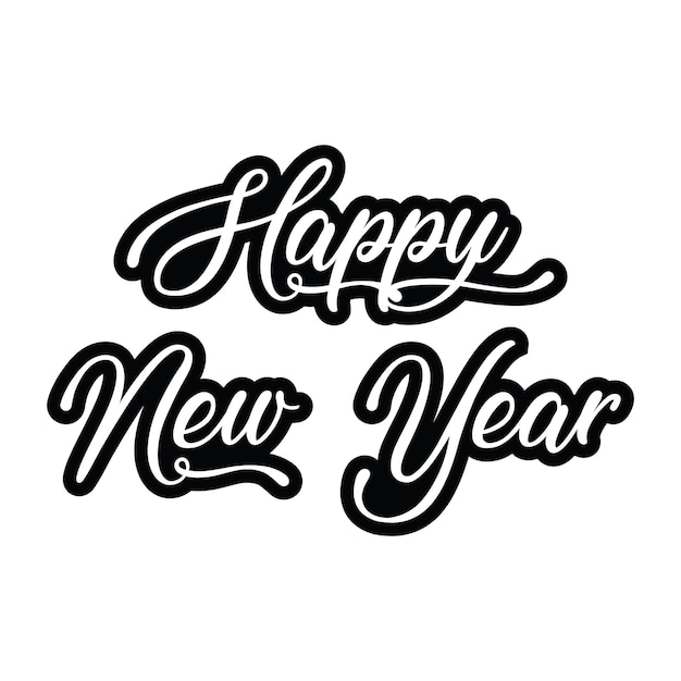 Feliz año nuevo 2023 diseño de tipografía de texto y elegante decoración navideña 2023