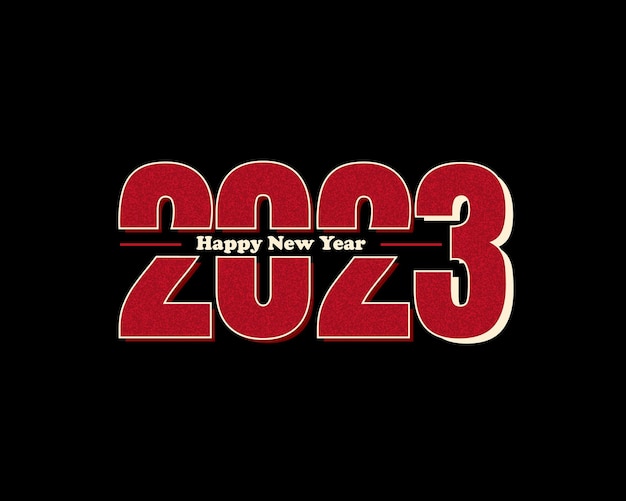 Feliz año nuevo 2023 diseño