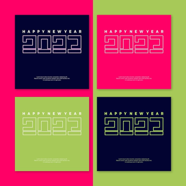 FELIZ AÑO NUEVO 2023 FEED IG Y PLANTILLAS DE TARJETAS DE FELICITACIÓN