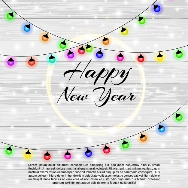 Feliz año nuevo 2023 y feliz fondo de Navidad.