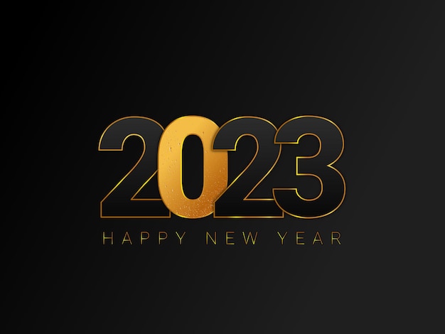Feliz año nuevo 2023 fondo especial