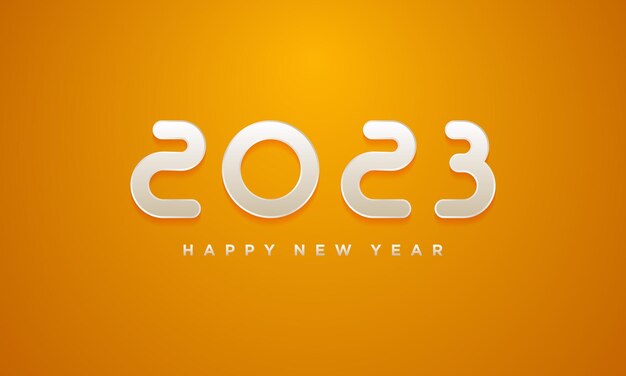 feliz año nuevo 2023 con números únicos