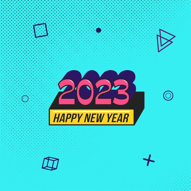 Feliz año nuevo 2023 publicar redes sociales