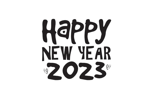 Feliz año nuevo 2023 SVG