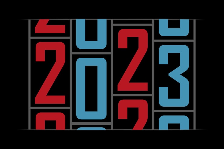 Vector feliz año nuevo 2023