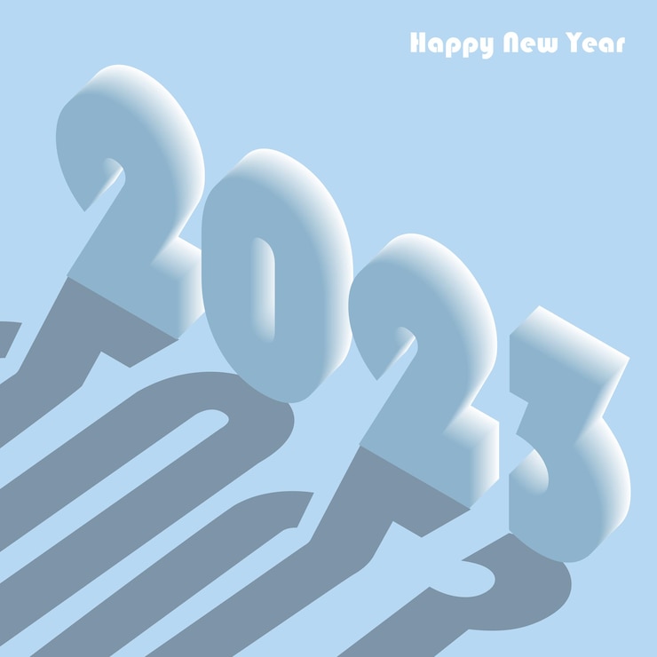 Vector feliz año nuevo 2023