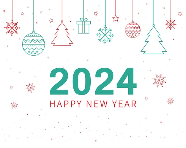 Feliz año nuevo 2024 diseño elegante en fondo negro números dorados de 2024 estilo de lujo