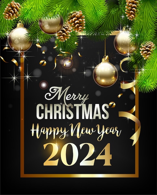 Feliz año nuevo 2024 diseño