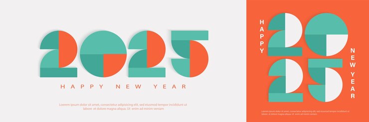 Feliz año nuevo 2025 celebración de fondo