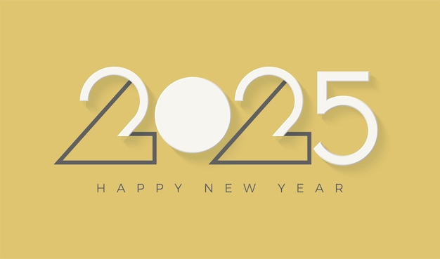 Feliz año nuevo 2025 con concepto de mercado de valores Diseño con ilustración de fondos vectoriales premium de tendencia de velas